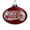 Northlight 3" Red Pepsi Cola Snow Filled Glass Christmas Ornament